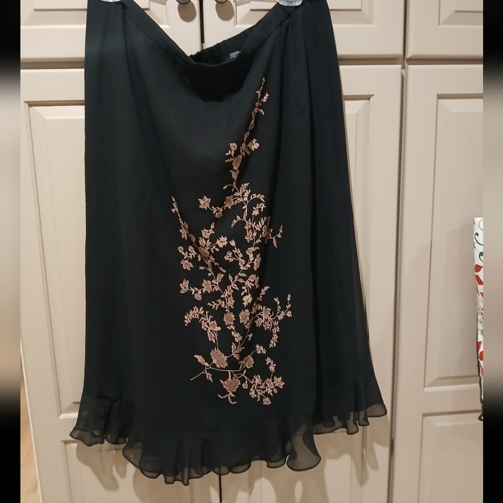 Plus Size 100% Silk Two Piece Set Cynthia Howie Size: 24W - Picture 4 of 11